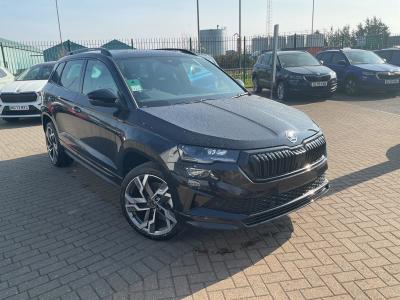 Skoda Karoq 1.5 TSI ACT SportLine Edition Euro 6 (s/s) 5dr SUV Petrol Black MagicSkoda Karoq 1.5 TSI ACT SportLine Edition Euro 6 (s/s) 5dr SUV Petrol Black Magic at Derek Slack Motors Middlesbrough