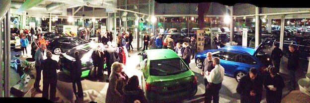 New Skoda Octavia vRS launch night
