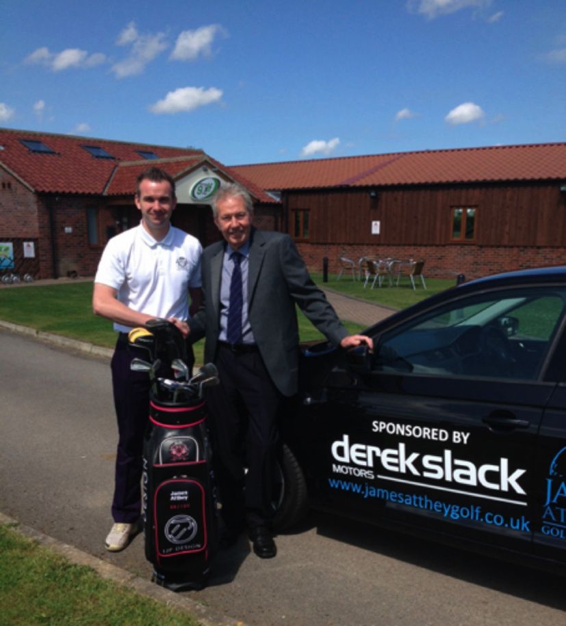 Derek Slack Motors sponsor James Atthey