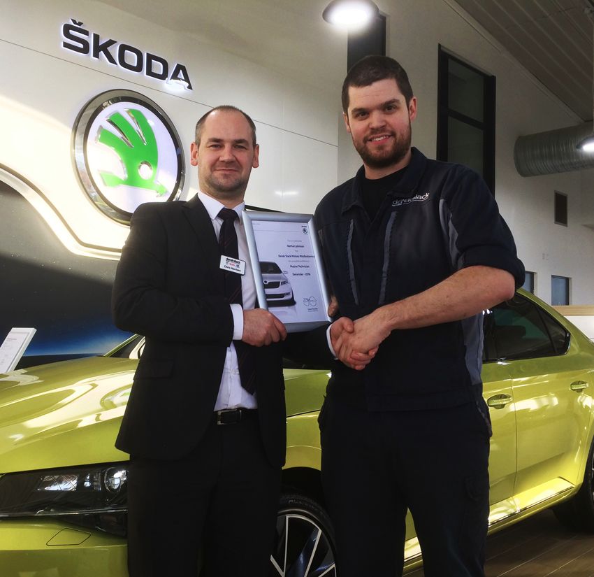 Nathan Johnson qualifies as ‘SKODA Master Technician'