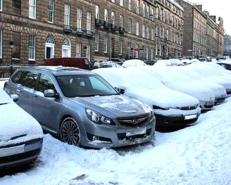 Subaru and snow in North Yorkshire and Middlesbrough