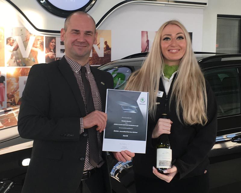 Natalie’s ‘Acredit’ to Derek Slack Motors