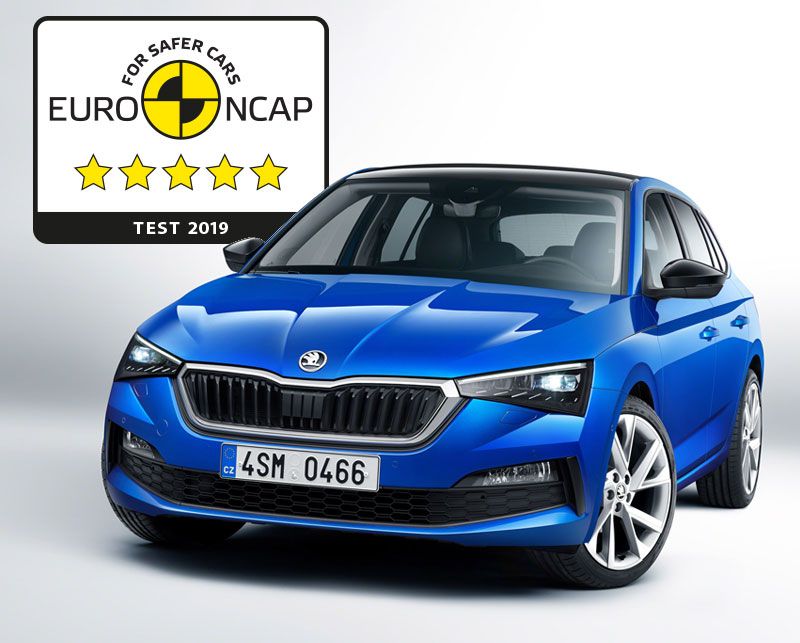 ŠKODA SCALA scores five stars in Euro NCAP test